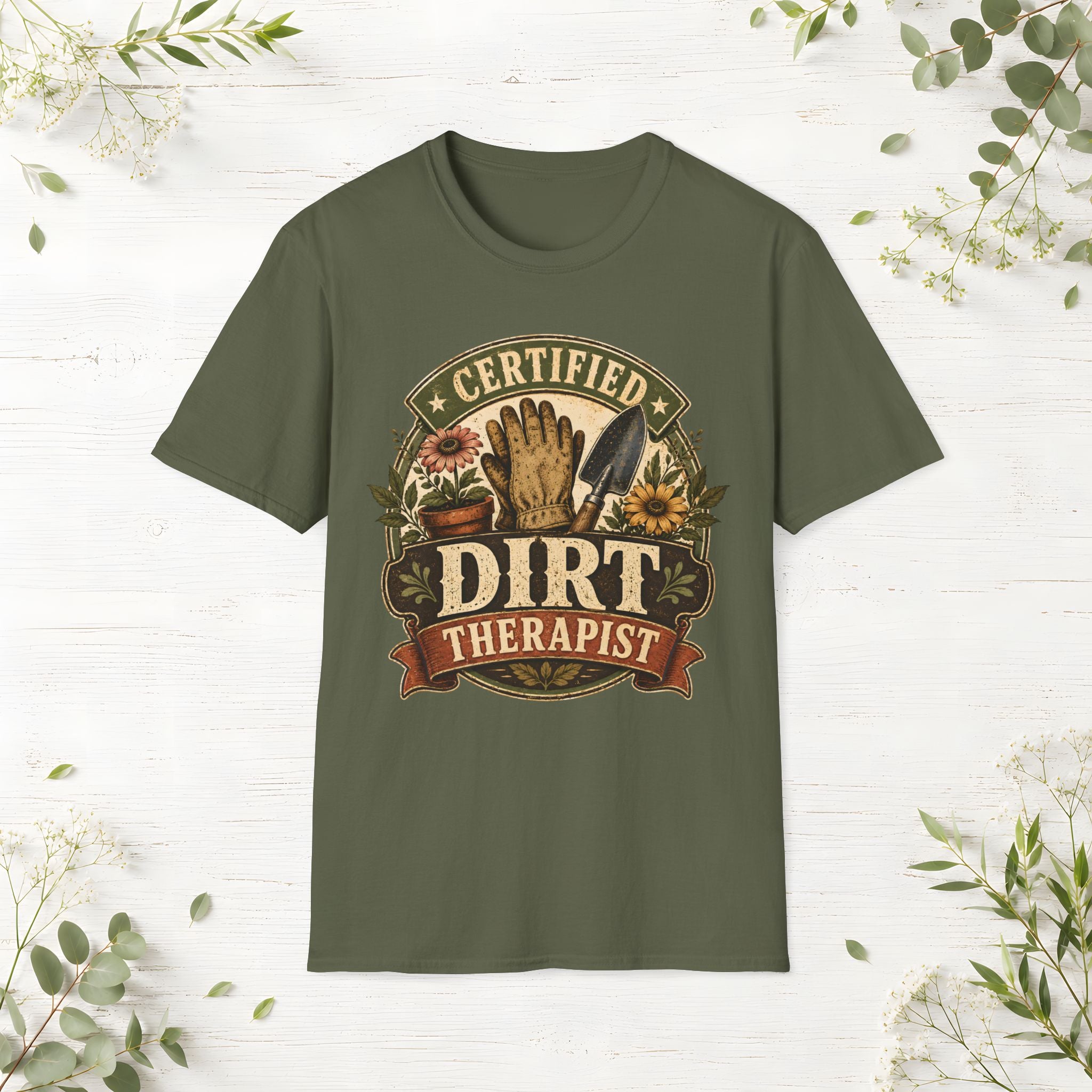 Certified Dirt Therapist T-Shirt
