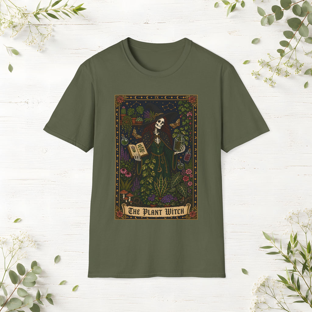 The Plant Witch Tarot Card T-Shirt