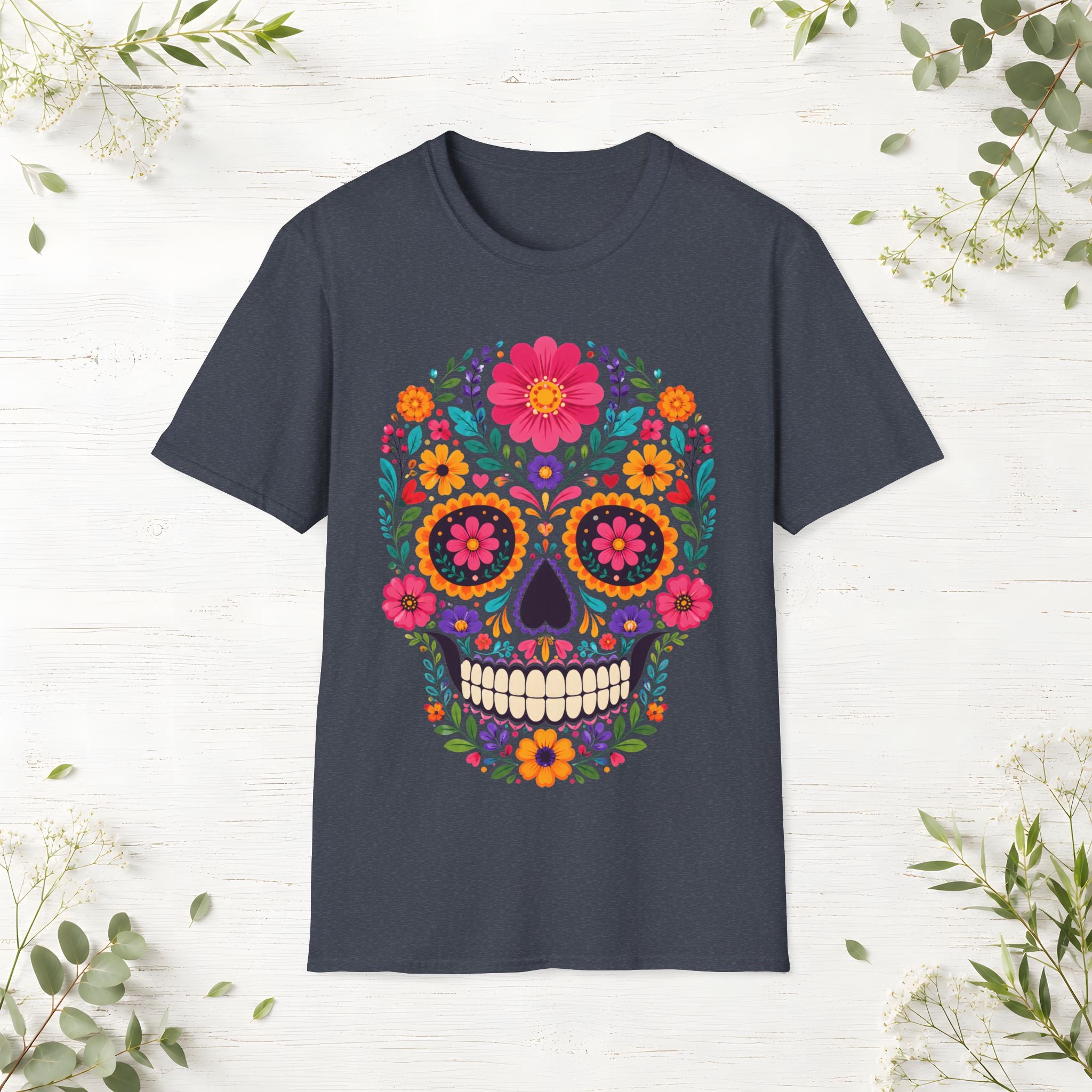 Floral Skull T-Shirt