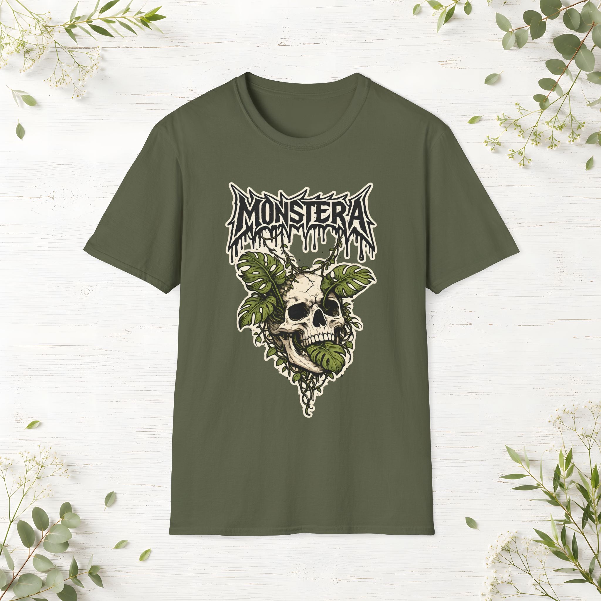 Monstera Skull T-Shirt