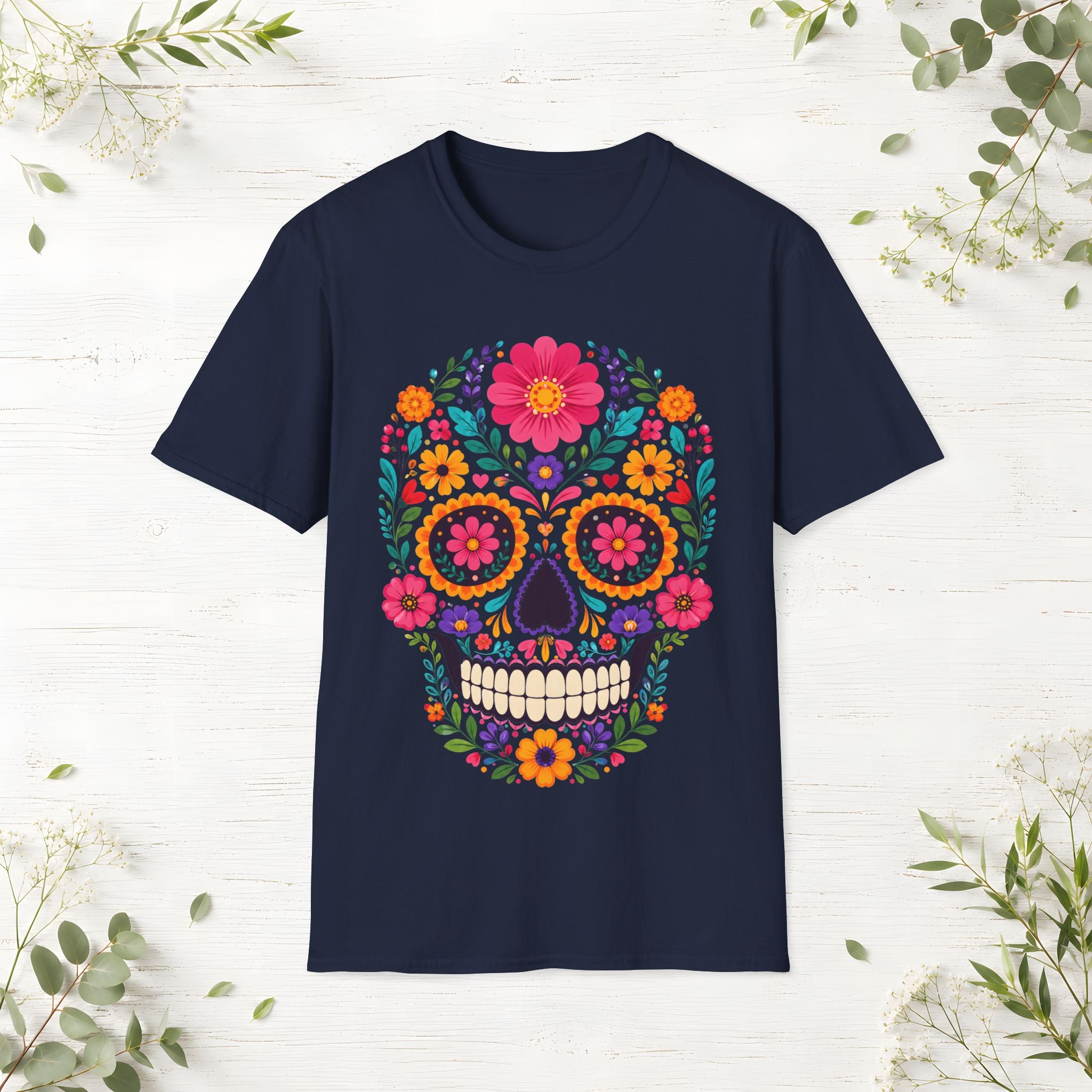 Floral Skull T-Shirt