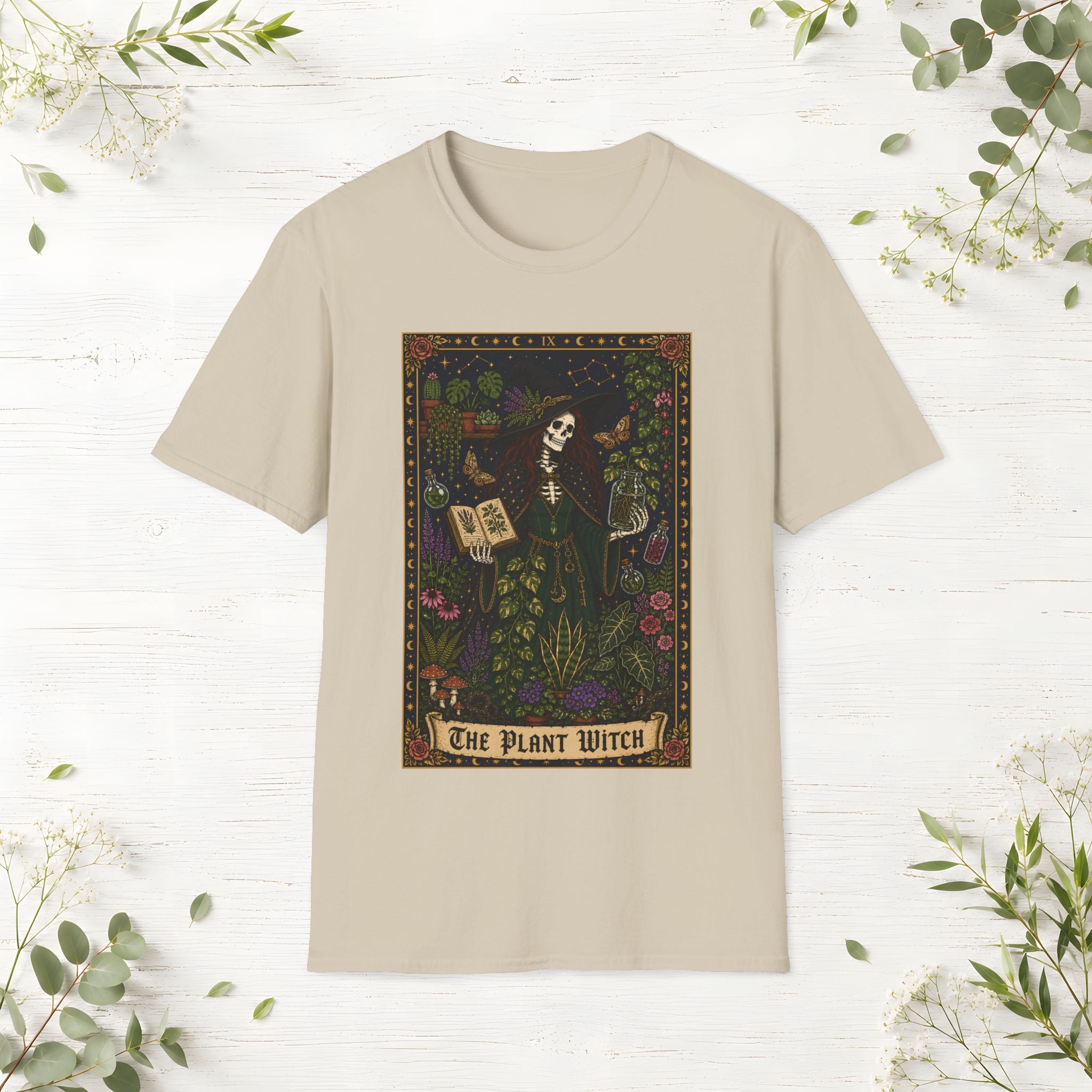 The Plant Witch Tarot Card T-Shirt
