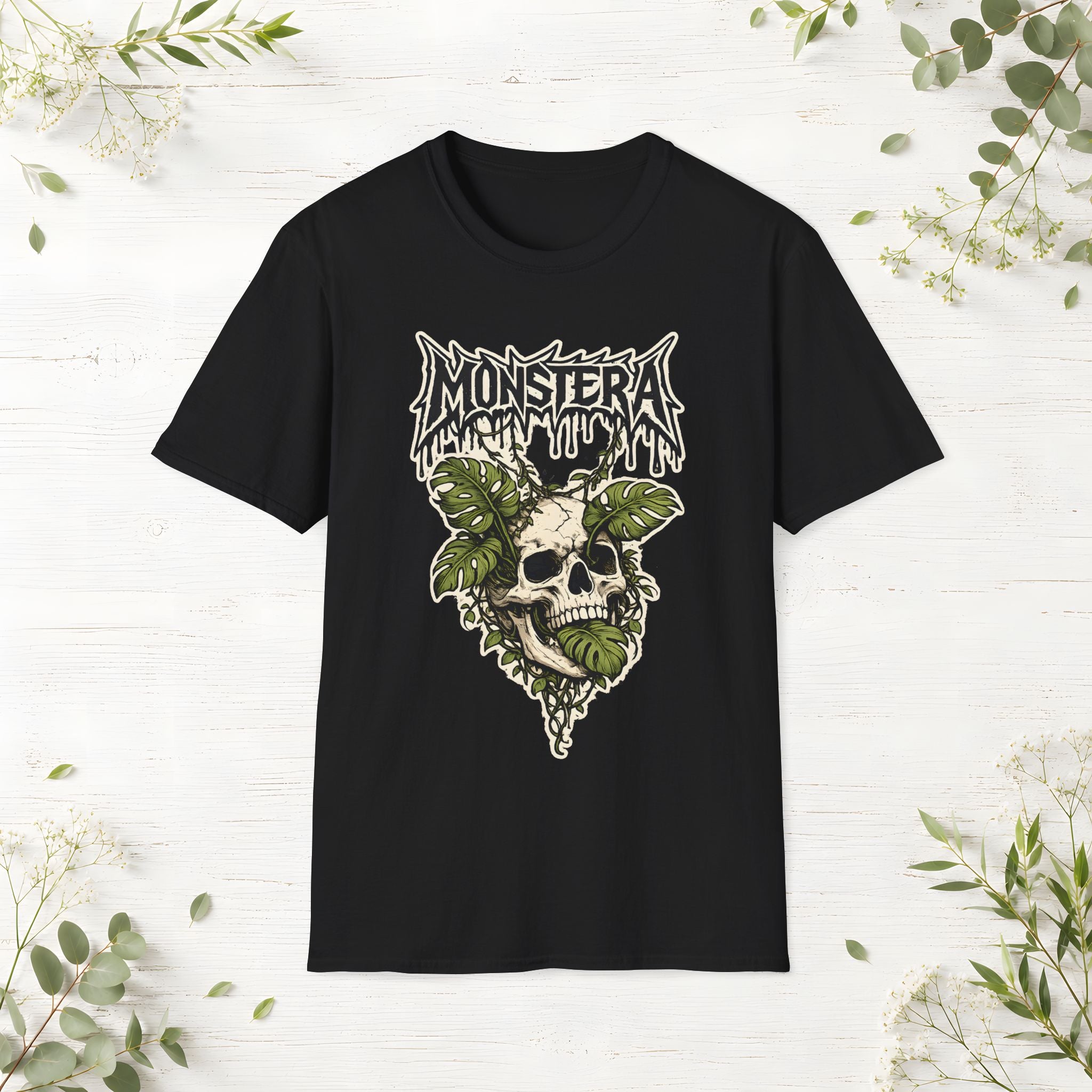 Monstera Skull T-Shirt