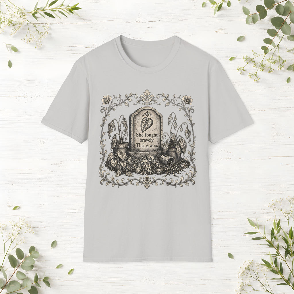 She Fought Bravely Thrips Won Monstera T-Shirt
