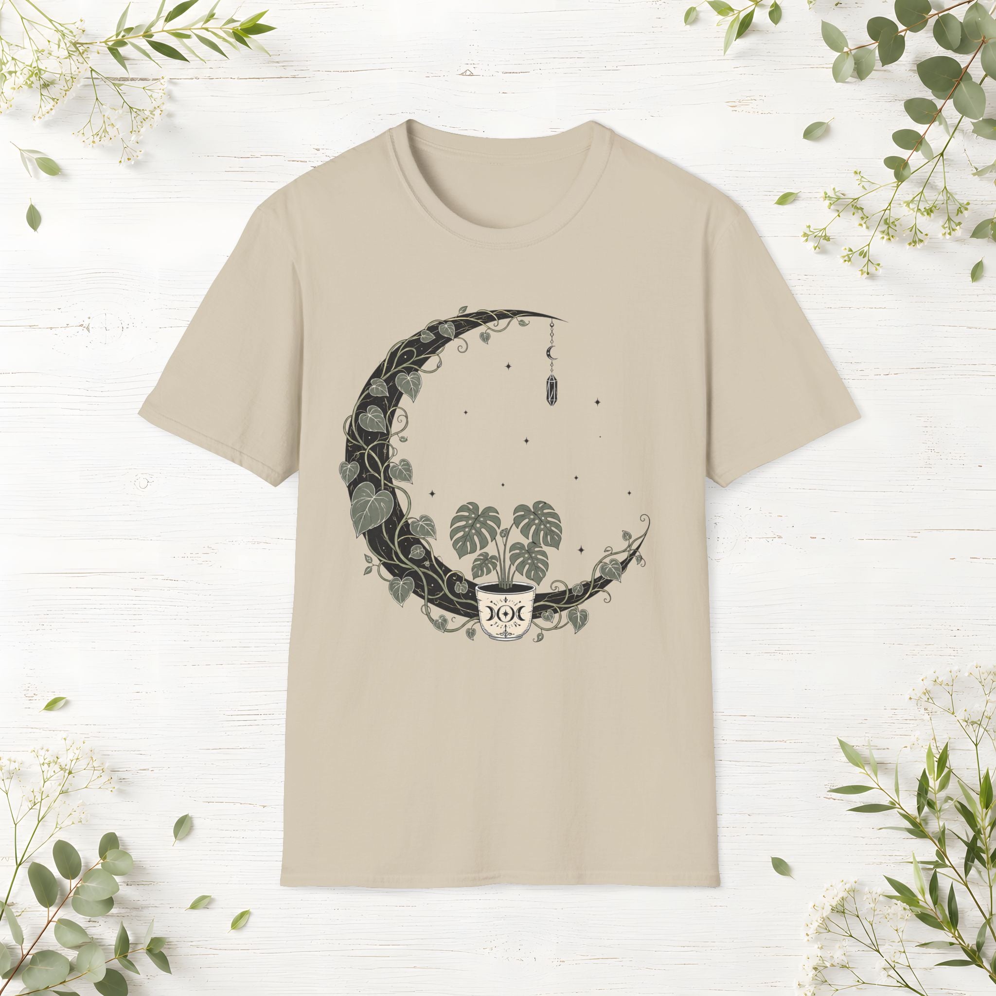 Mystic Monstera Moon T-Shirt
