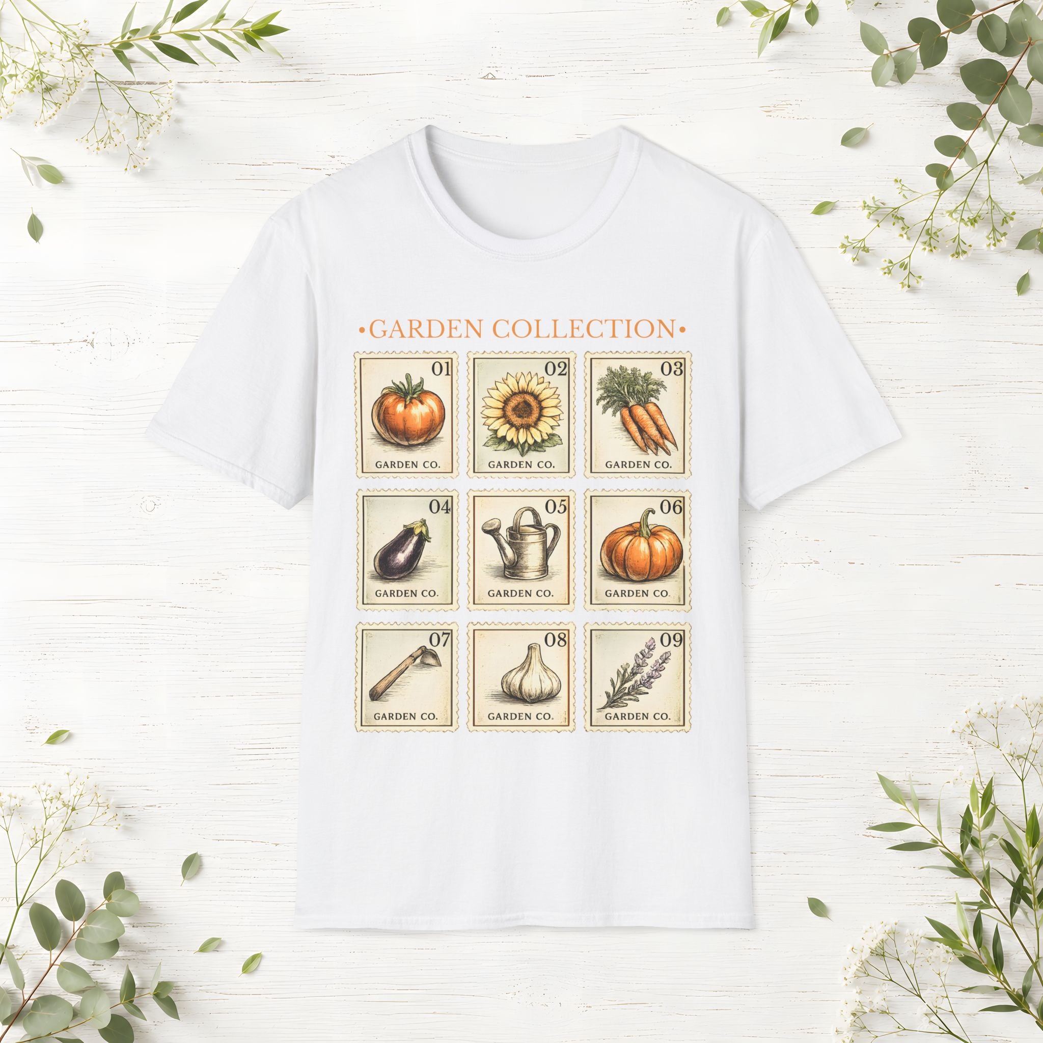 Garden Collection Stamps T-Shirt