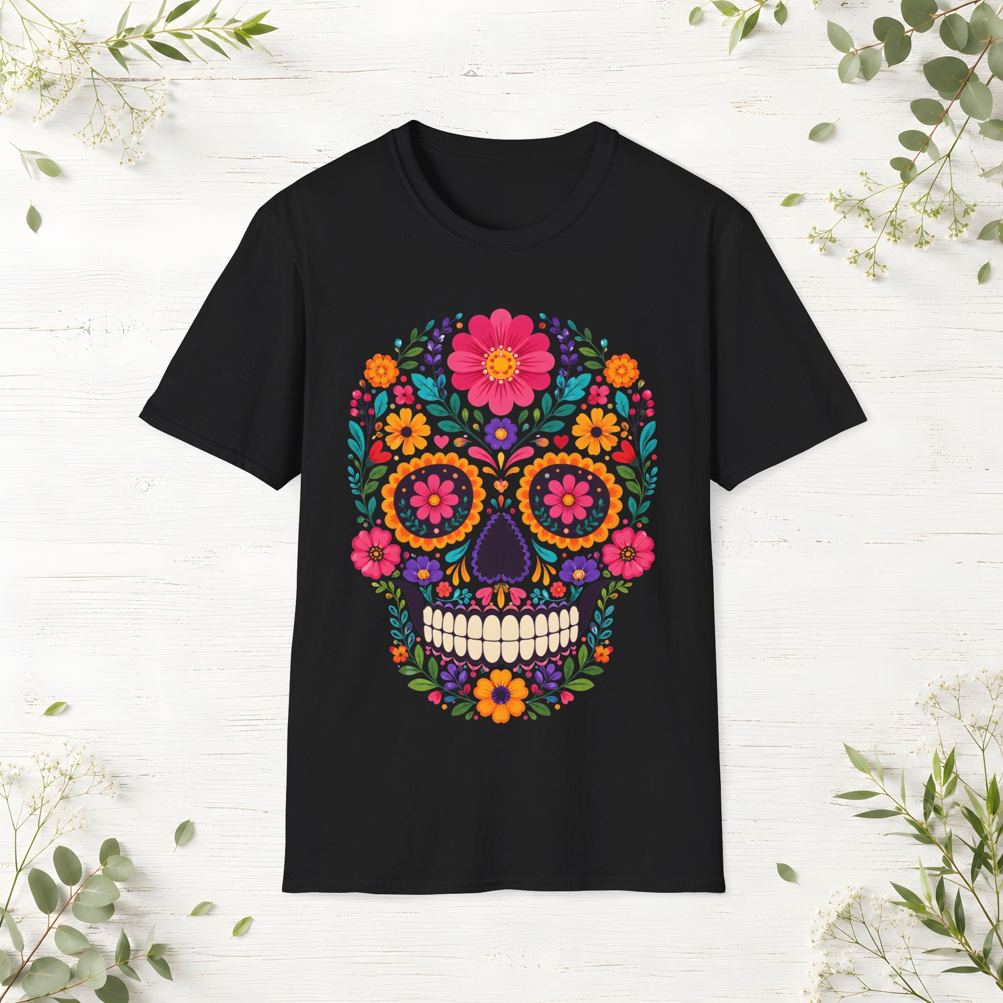 Floral Skull T-Shirt