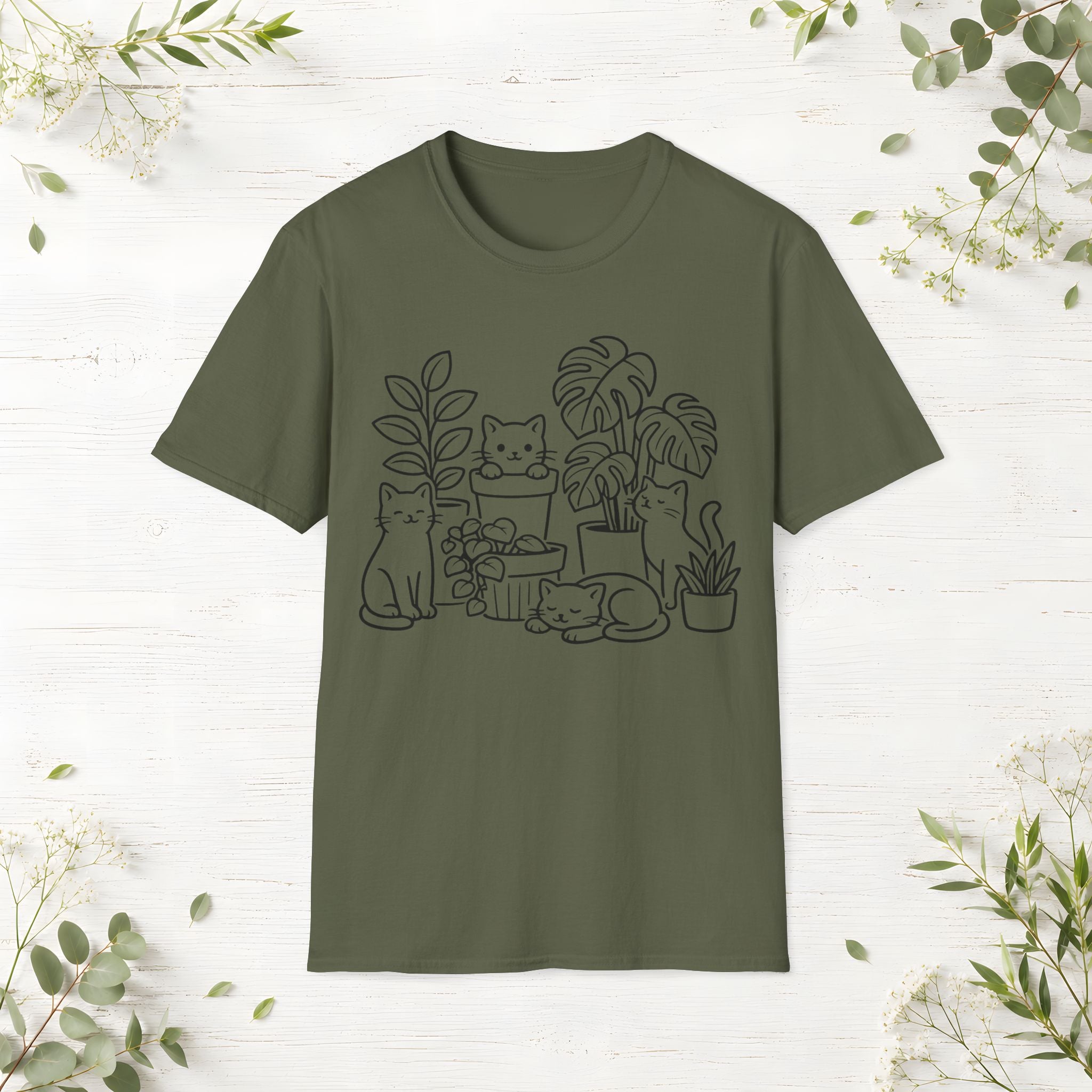 Cats and Plants T-Shirt