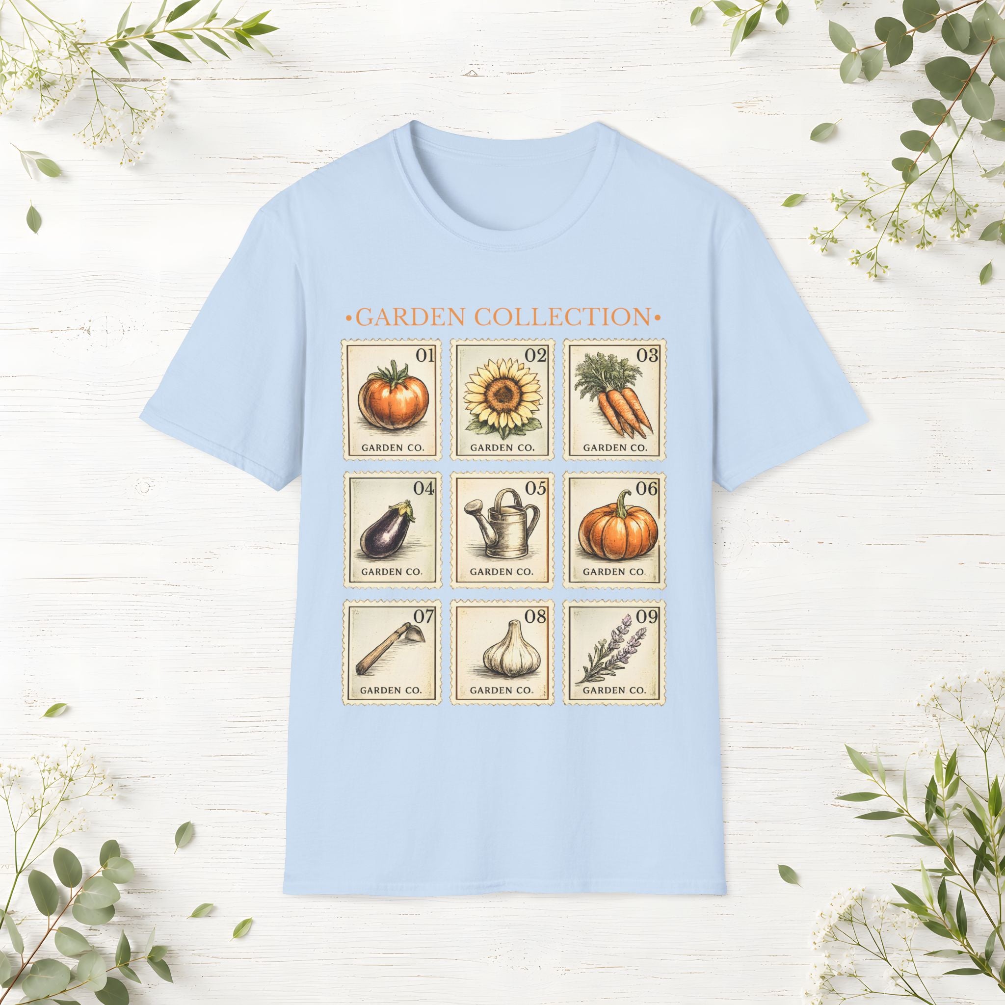 Garden Collection Stamps T-Shirt