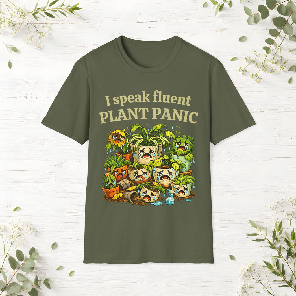 I Speak Fluent Plant Panic T-Shirt