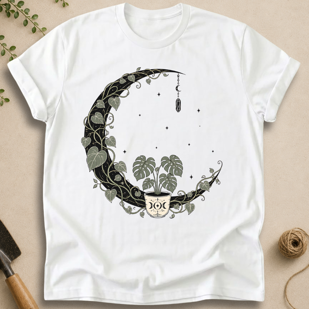 Mystic Monstera Moon T-Shirt
