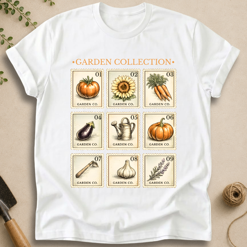 Garden Collection Stamps T-Shirt