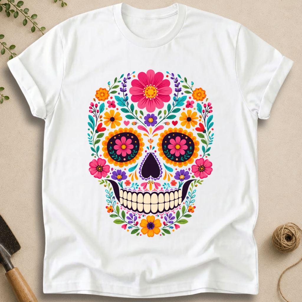 Floral Skull T-Shirt