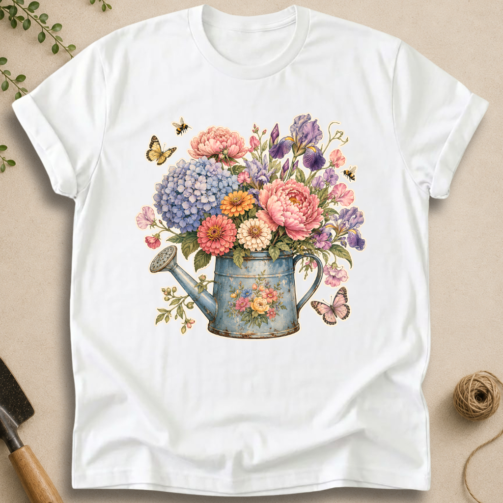 Flower Watering Can T-Shirt