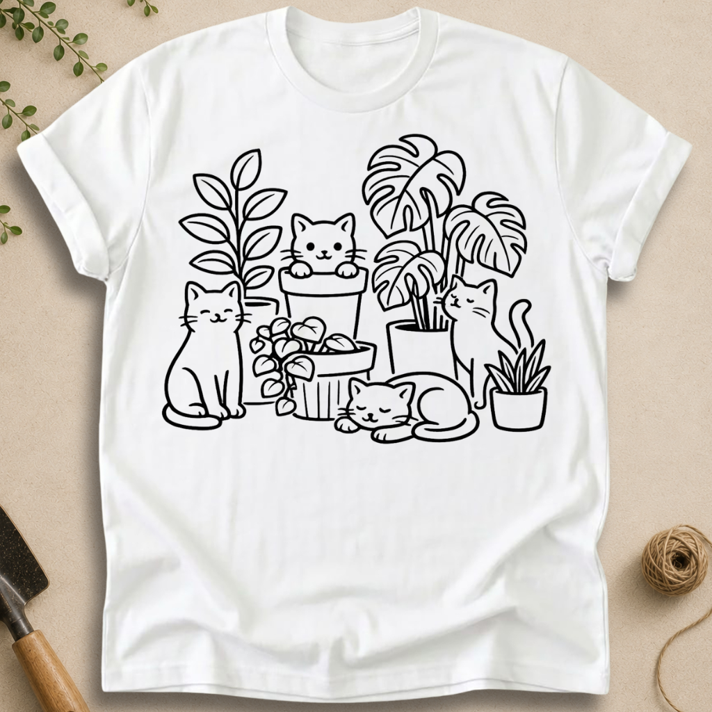 Cats and Plants T-Shirt