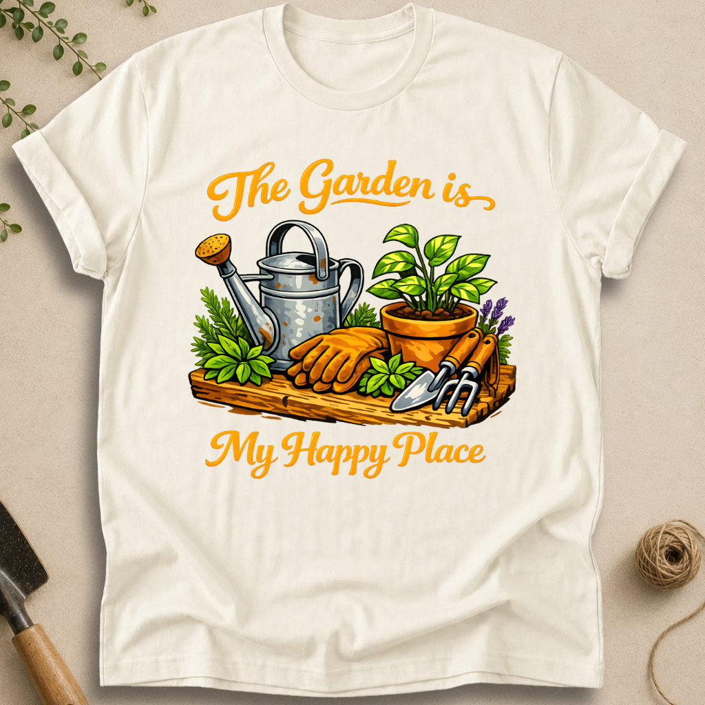 The Garden Is My Happy Place T-Shirt