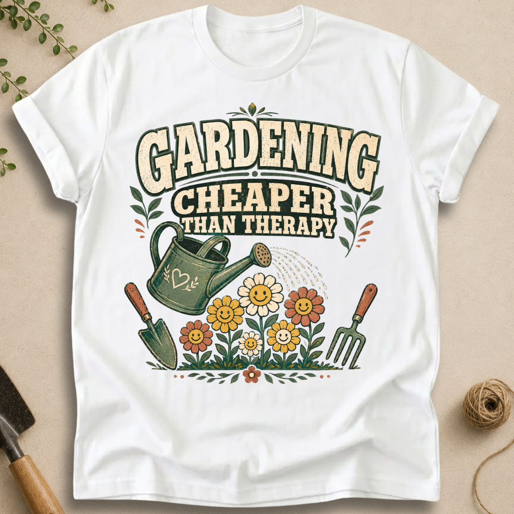 Gardening Cheaper Than Therapy T-Shirt