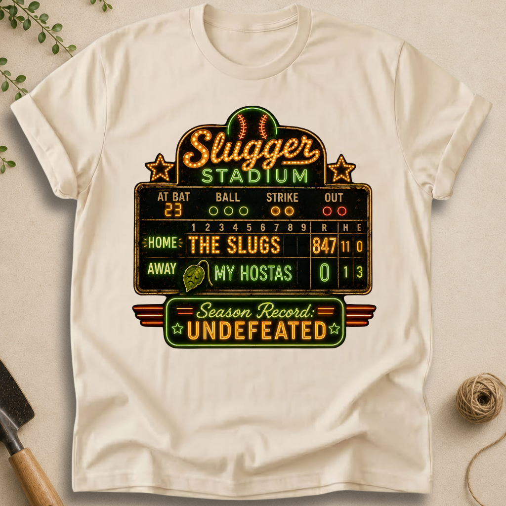 Slugs 1. Hostas 0. T-Shirt