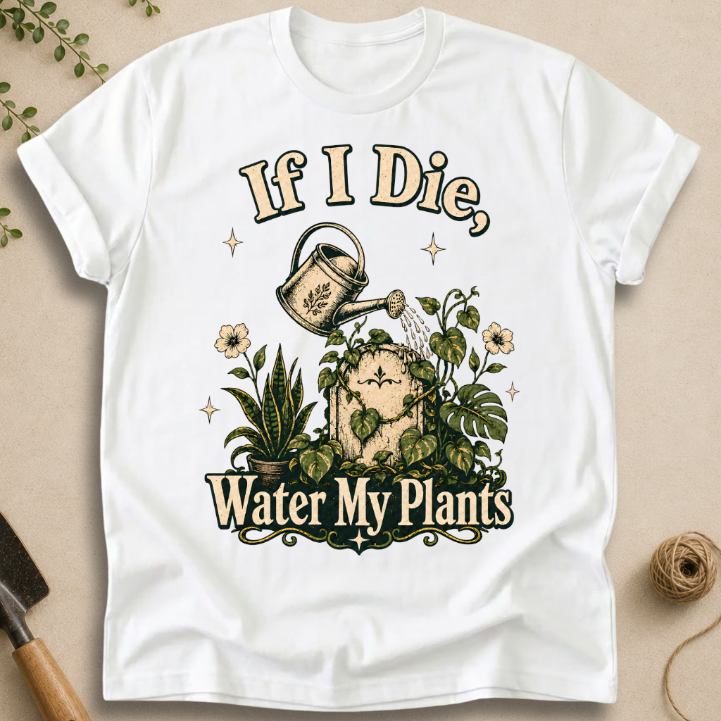 If I Die Water My Plants T-Shirt