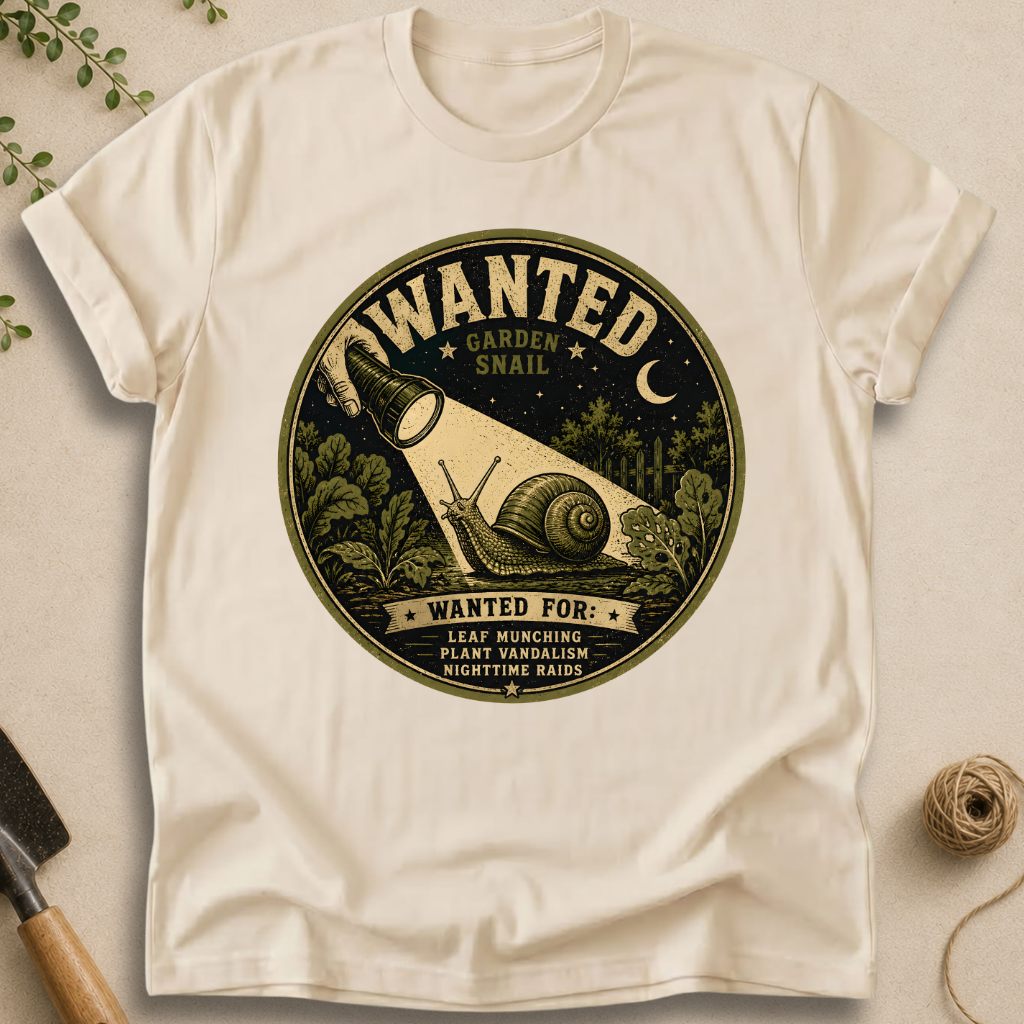 Wanted Garden Snail T-Shirt