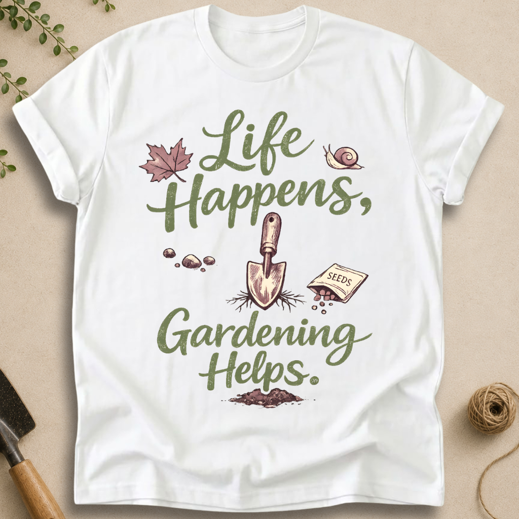 Life Happens, Gardening Helps T-Shirt