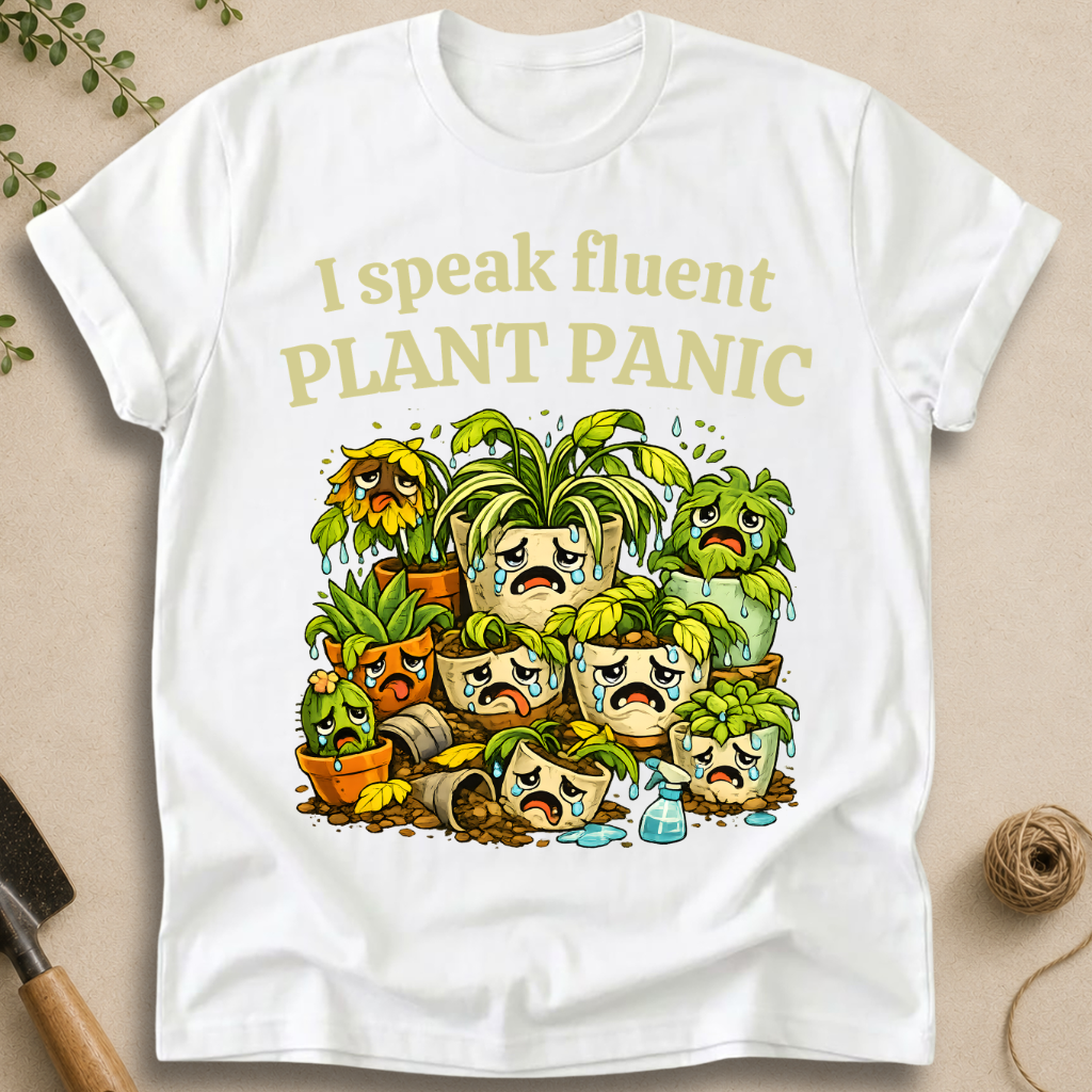 I Speak Fluent Plant Panic T-Shirt