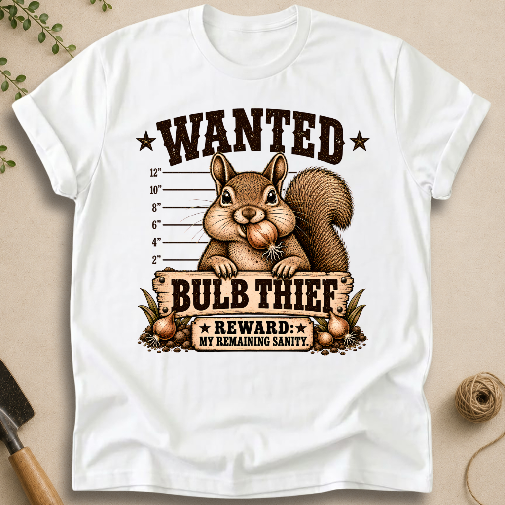 Bulb Thief Squirrel T-Shirt