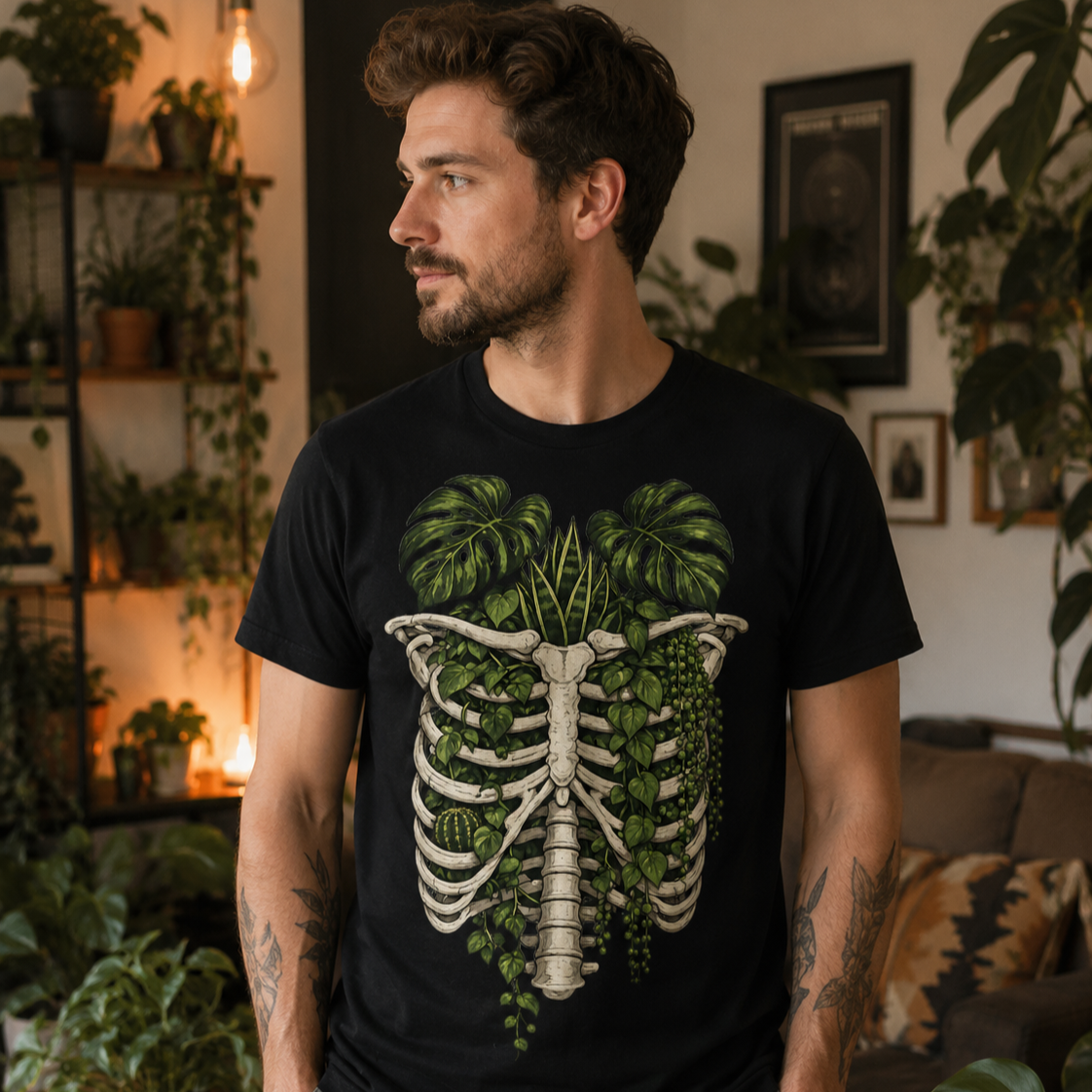 Plant Lungs Skeleton T-Shirt
