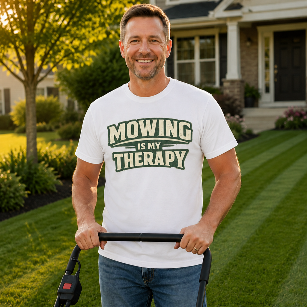 Mowing Is My Therapy T-Shirt