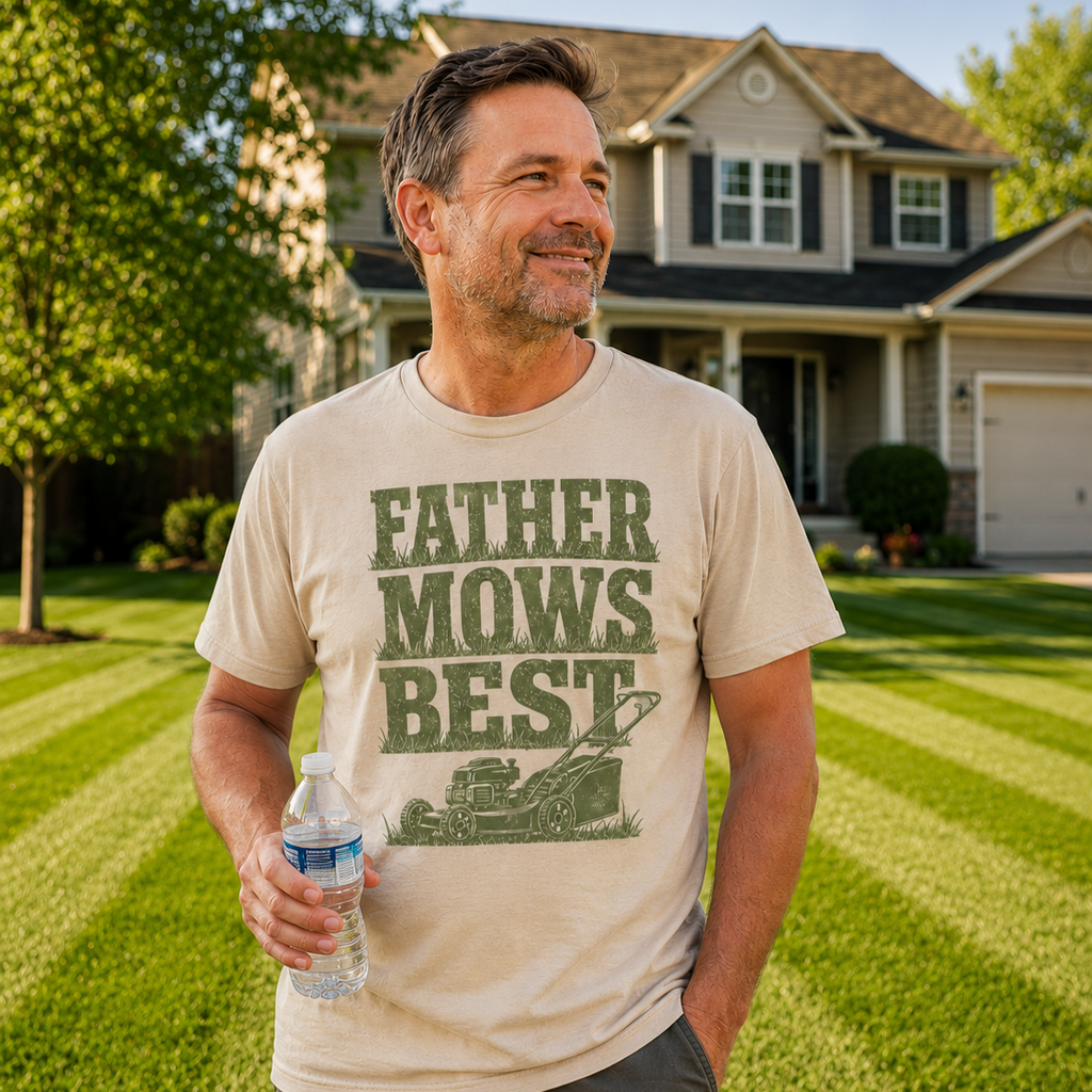 Father Mows Best T-Shirt