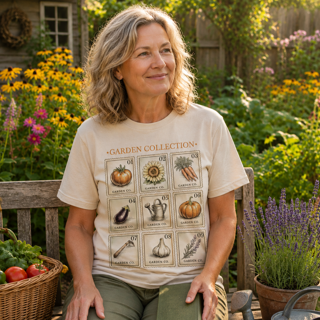Garden Collection Stamps T-Shirt