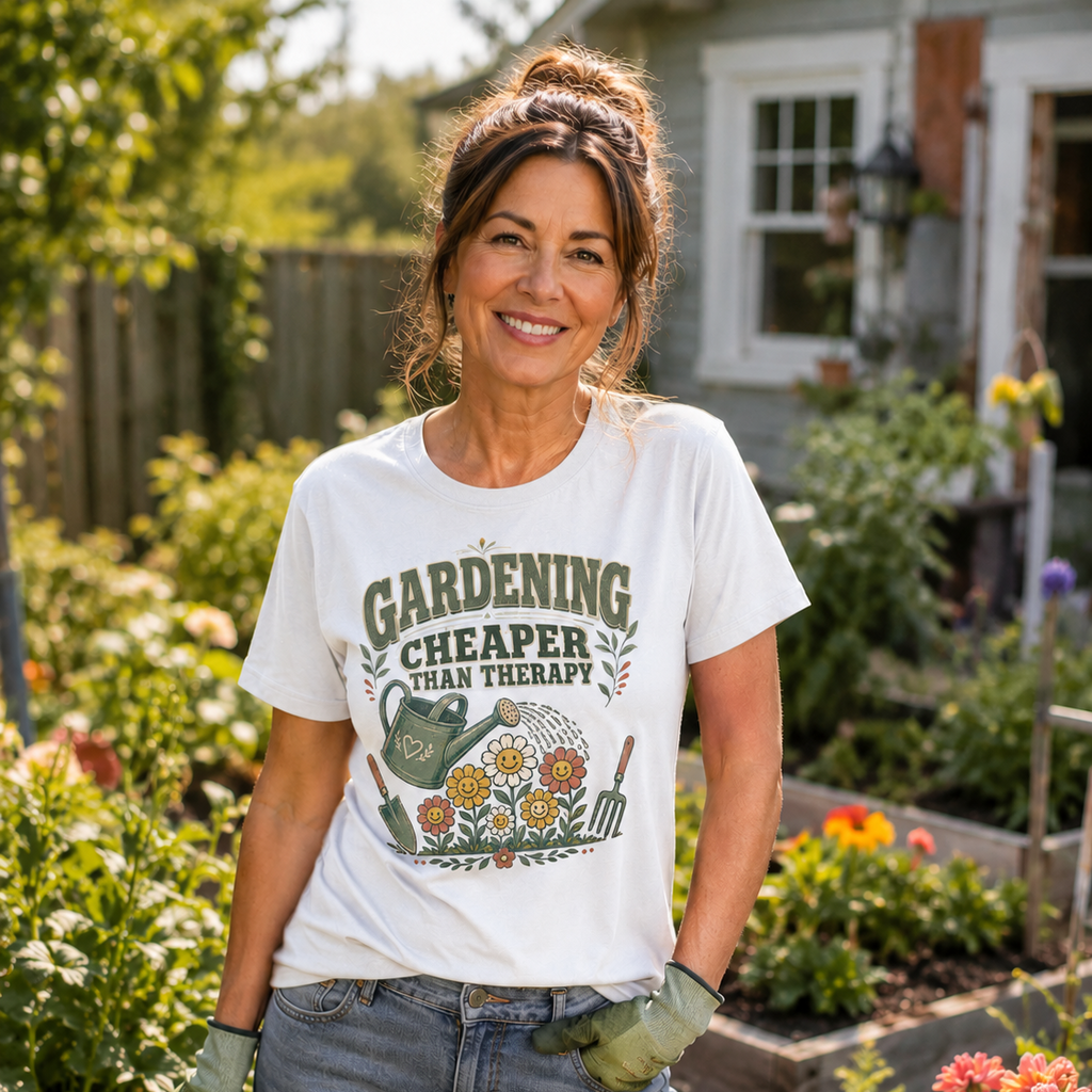 Gardening Cheaper Than Therapy T-Shirt