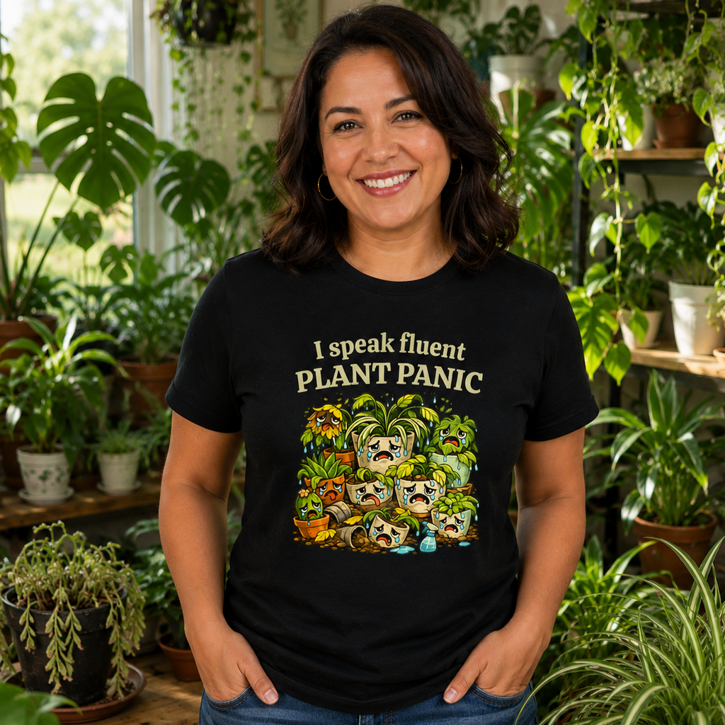 I Speak Fluent Plant Panic T-Shirt