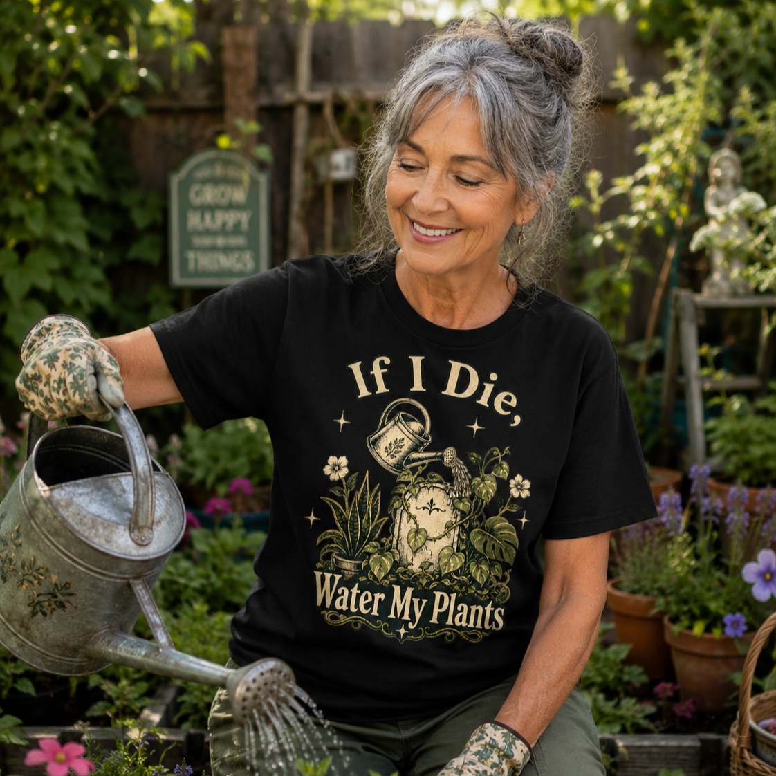 If I Die Water My Plants T-Shirt