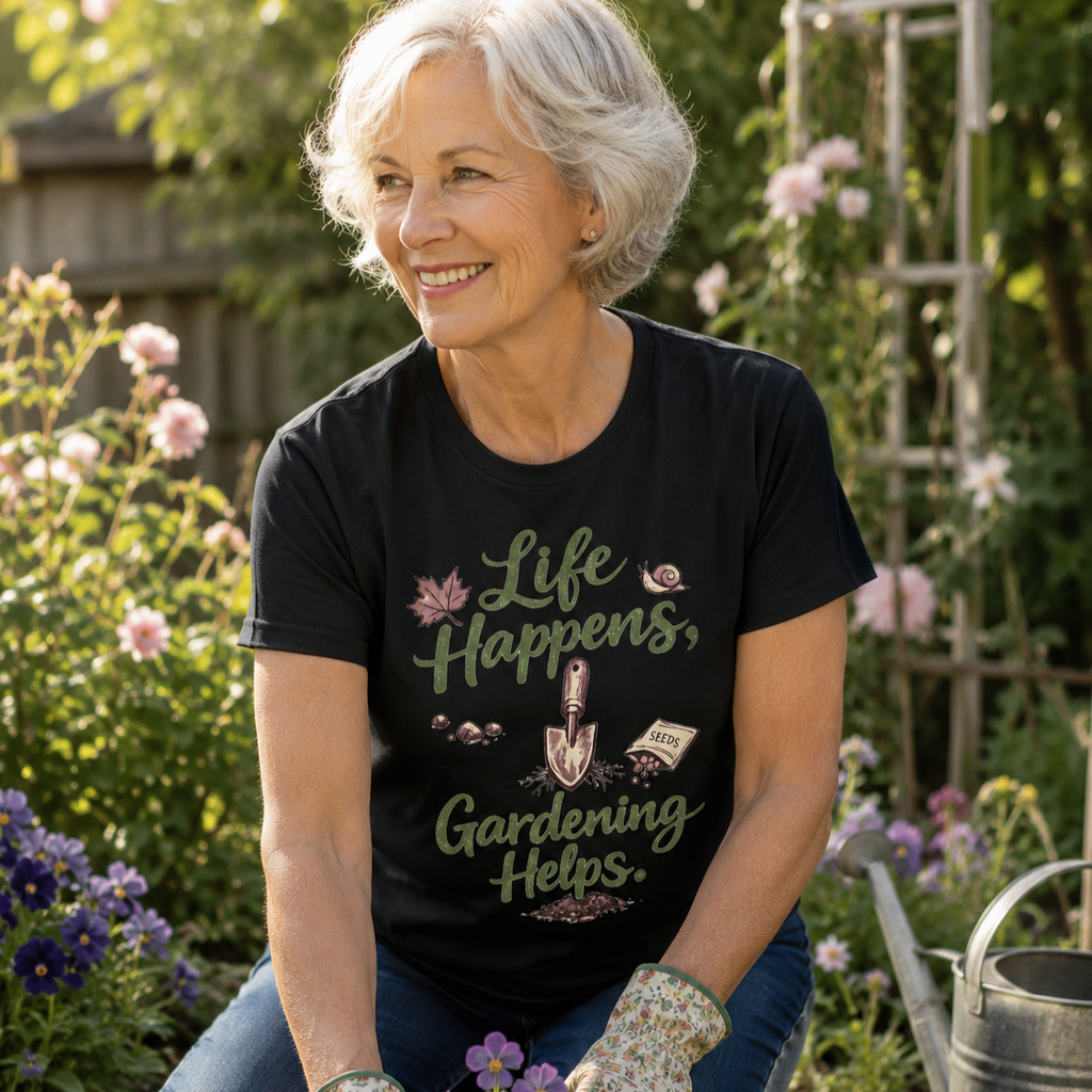 Life Happens, Gardening Helps T-Shirt