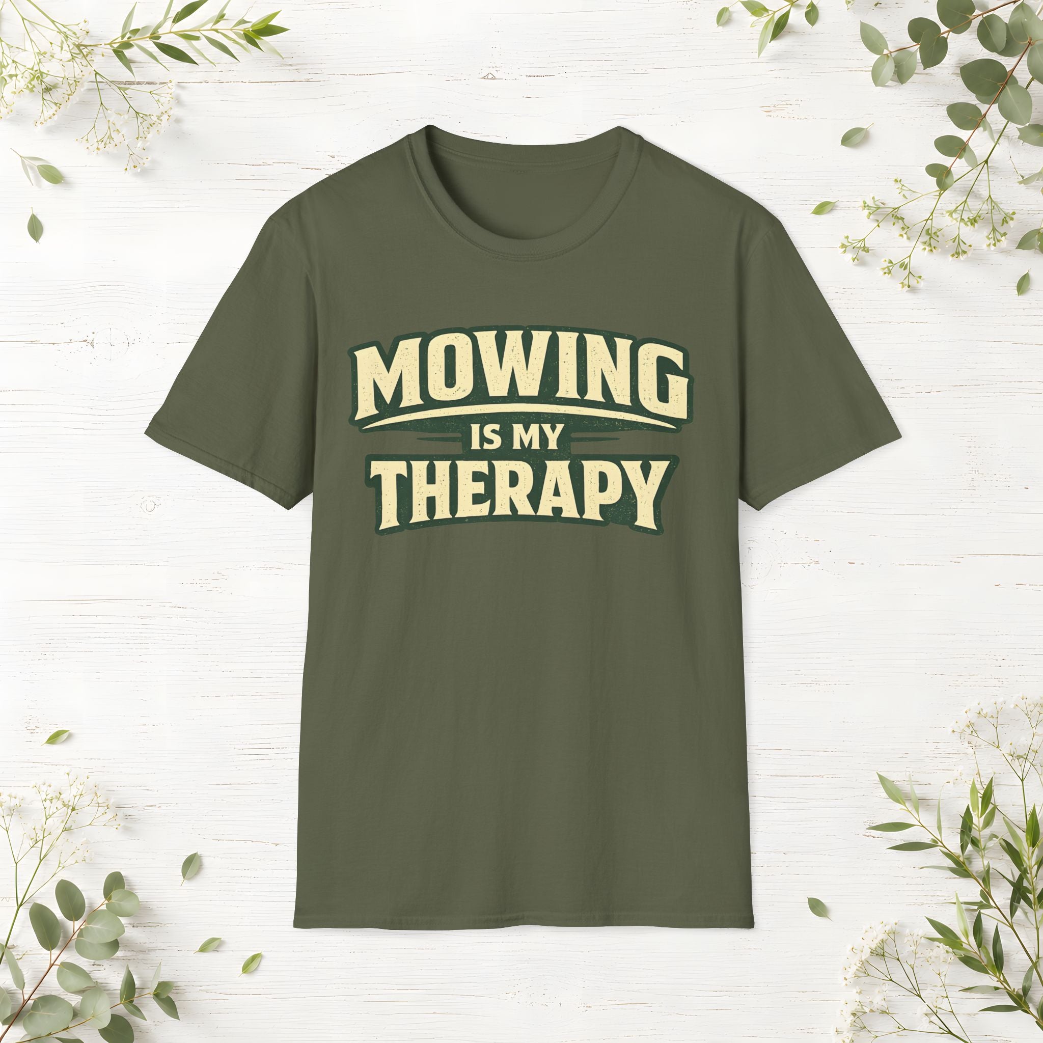 Mowing Is My Therapy T-Shirt