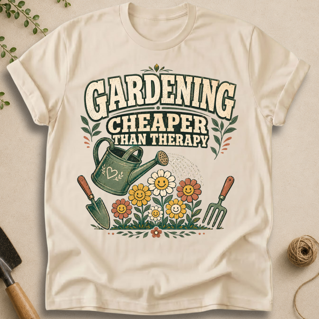 Gardening Cheaper Than Therapy T-Shirt