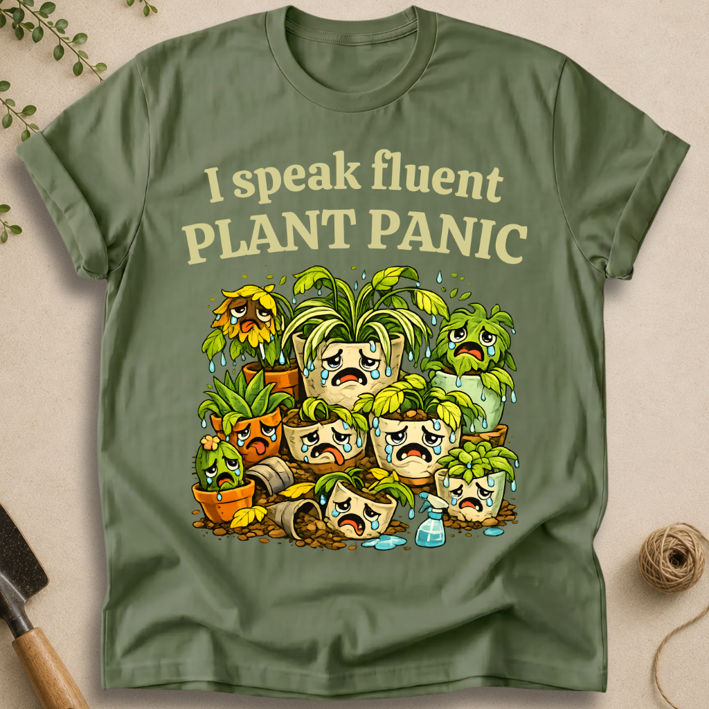 I Speak Fluent Plant Panic T-Shirt