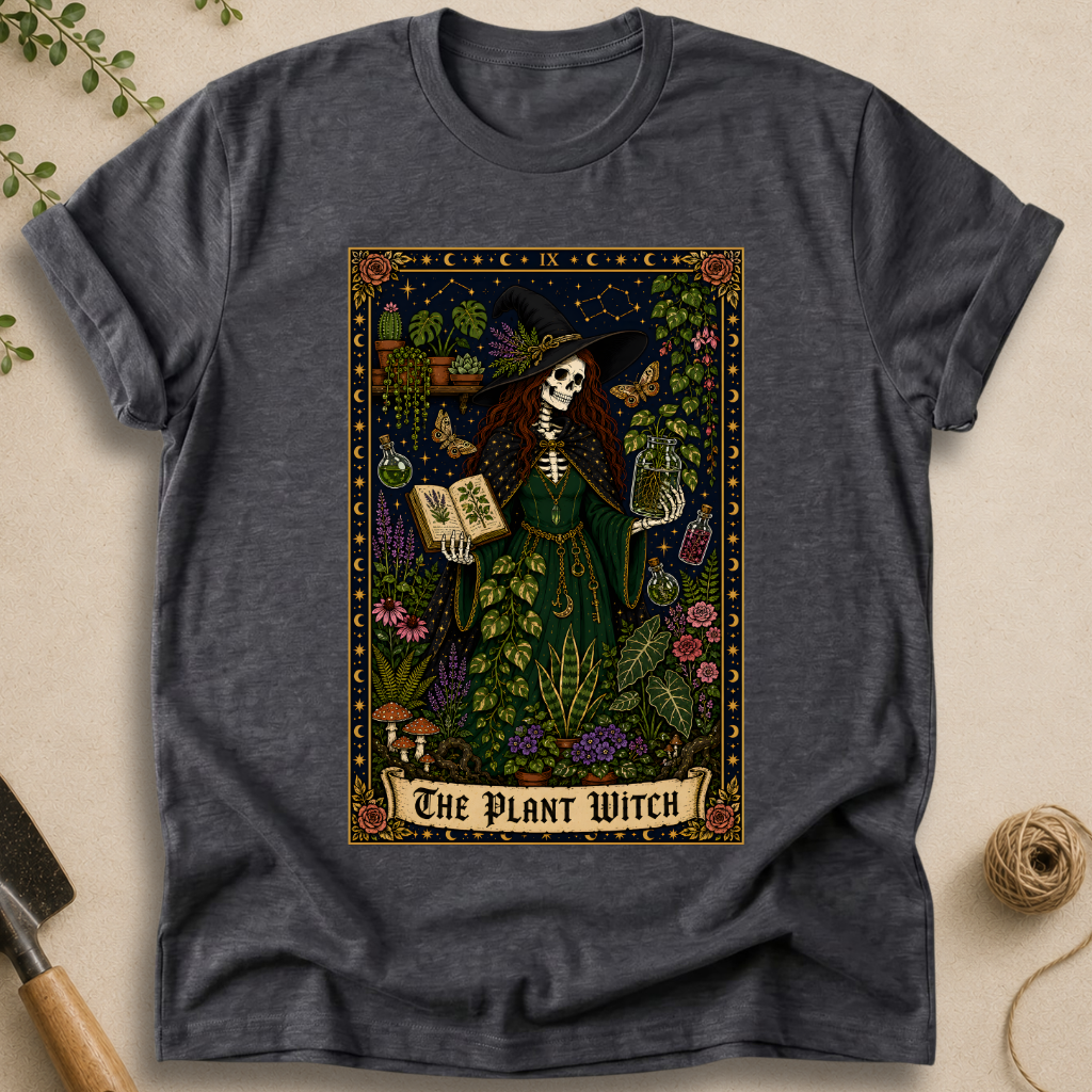 The Plant Witch Tarot Card T-Shirt