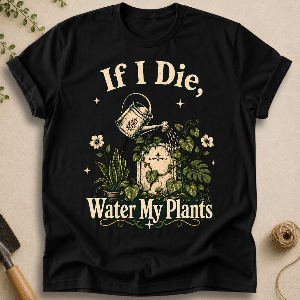 If I Die Water My Plants T-Shirt