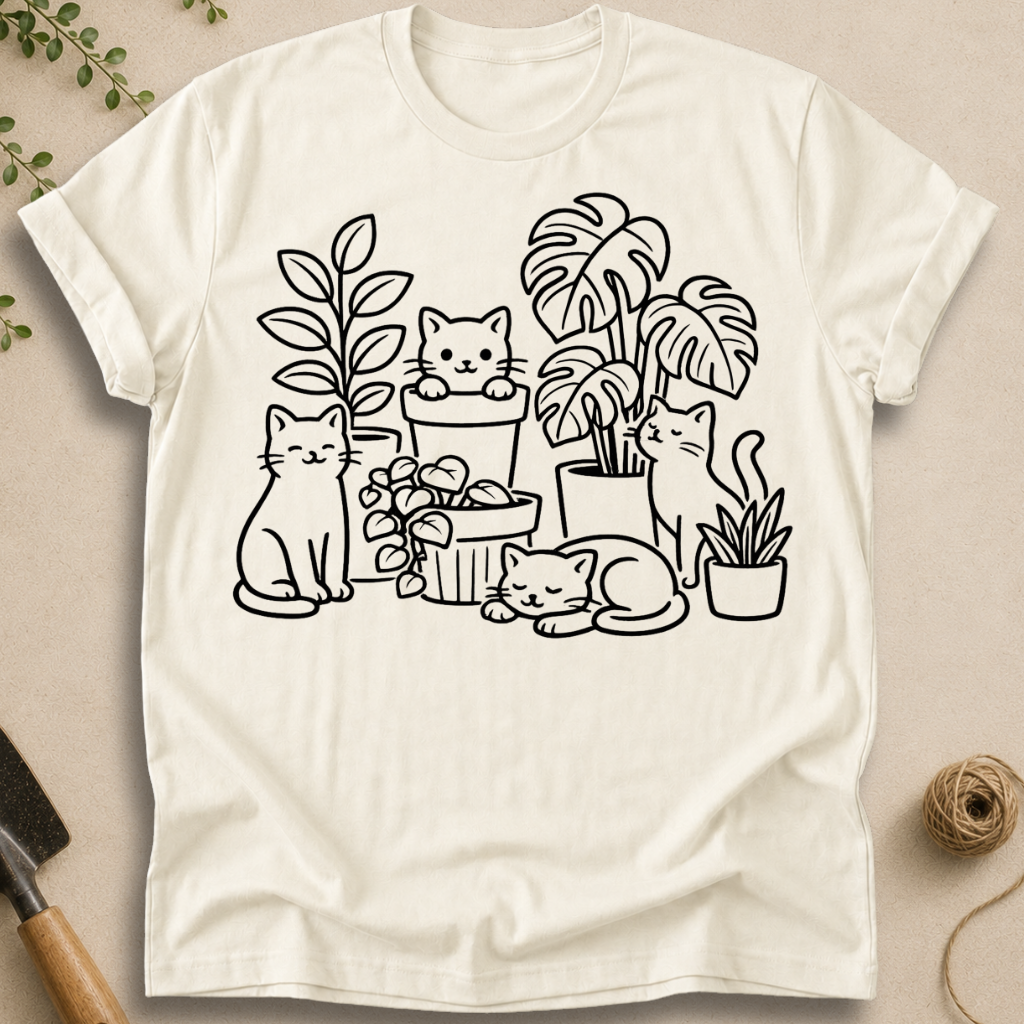 Cats and Plants T-Shirt