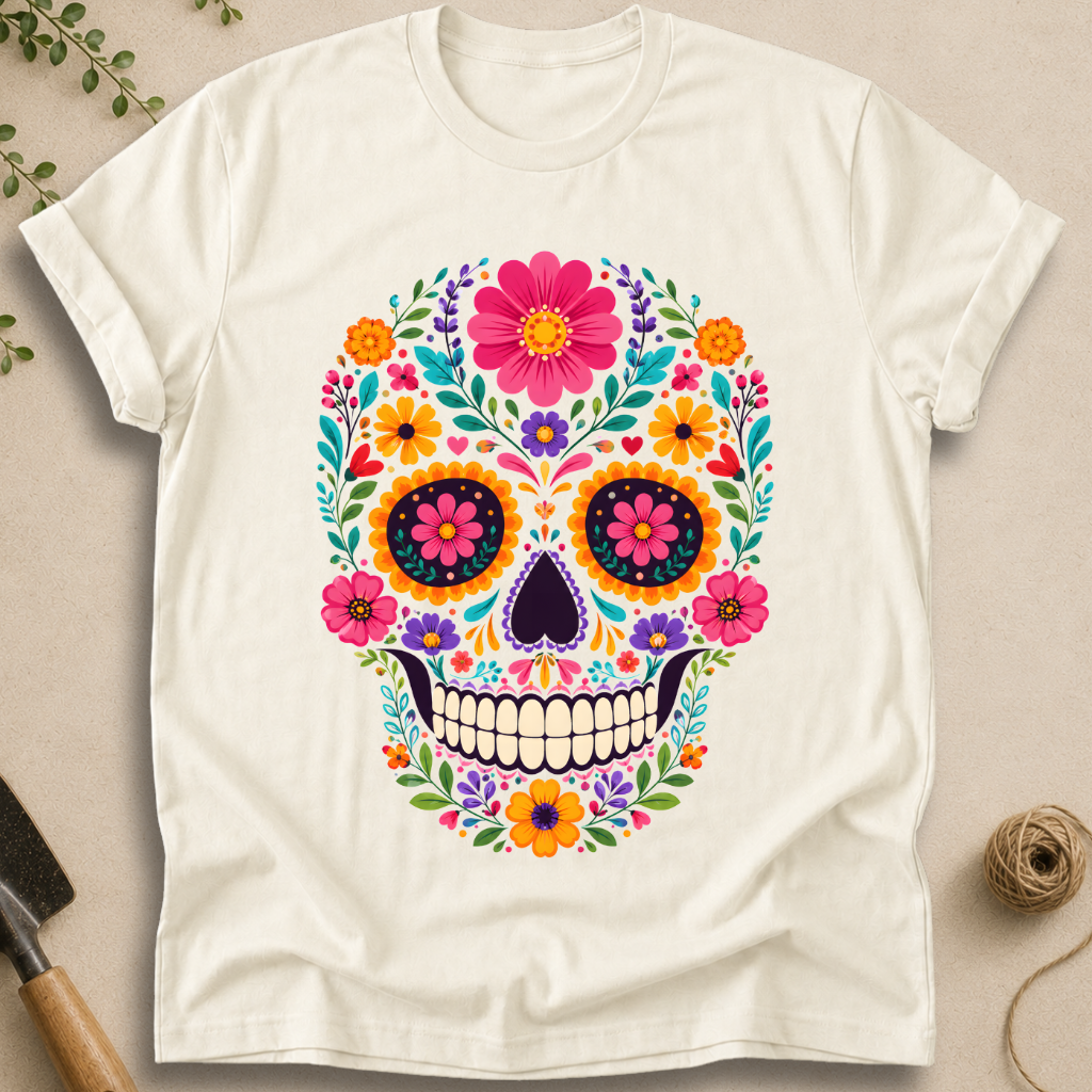 Floral Skull T-Shirt