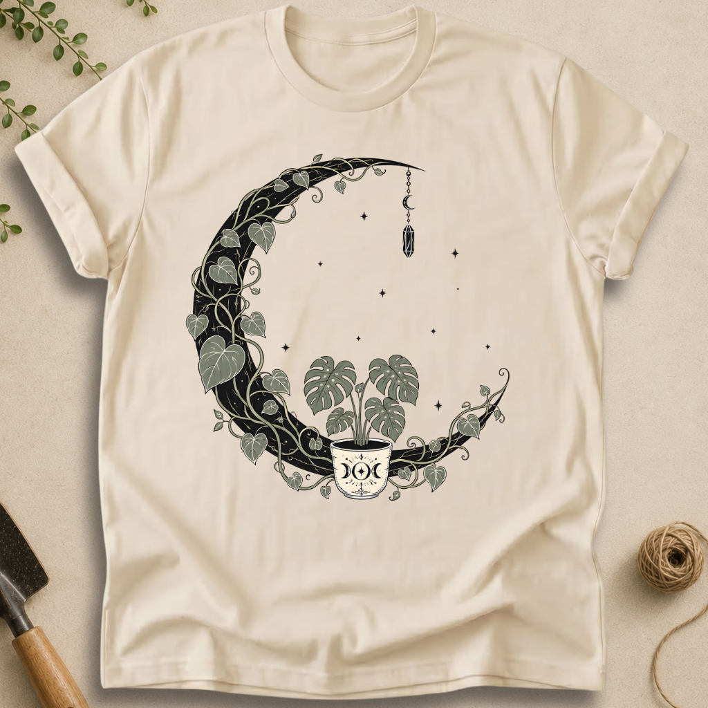 Mystic Monstera Moon T-Shirt