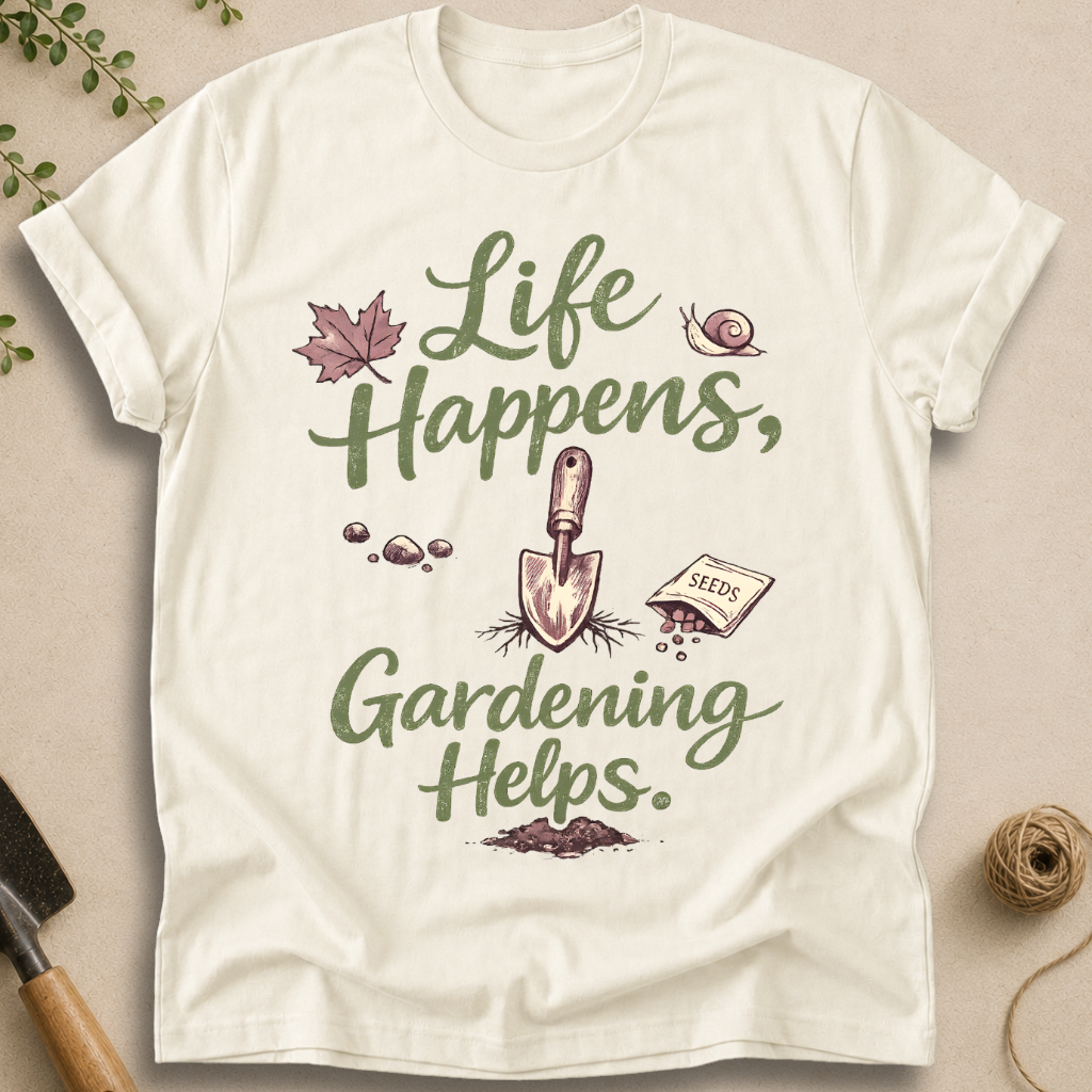 Life Happens, Gardening Helps T-Shirt