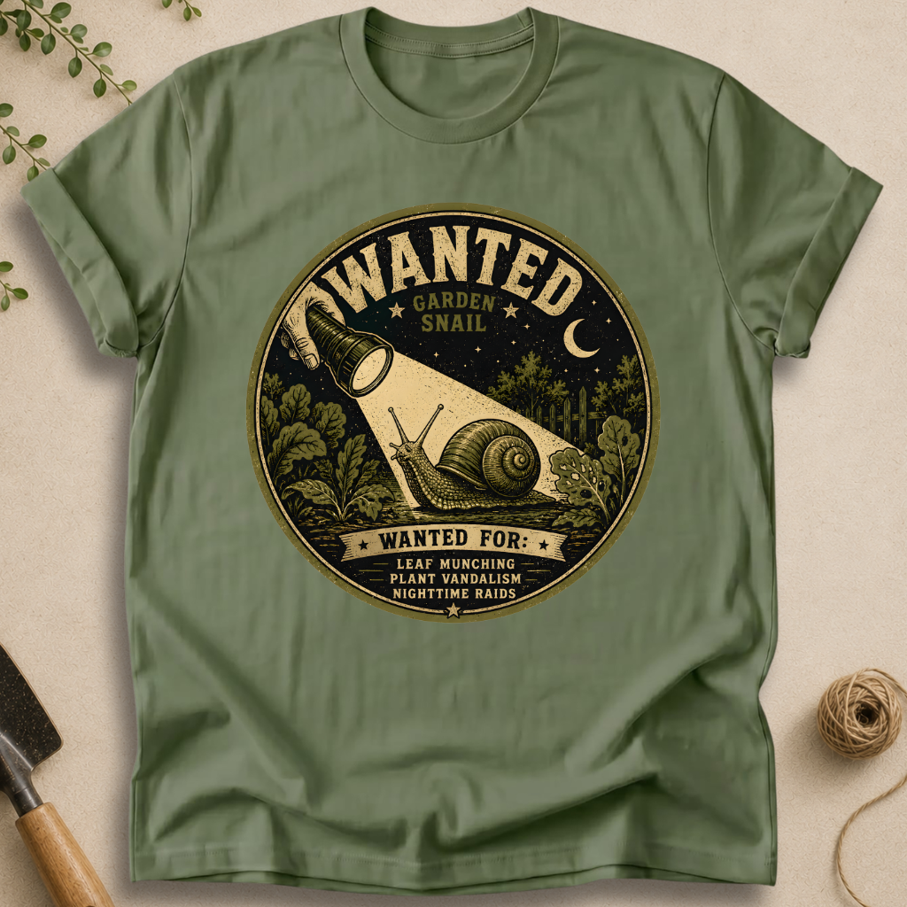 Wanted Garden Snail T-Shirt