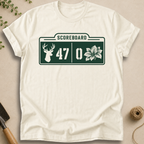 Scoreboard Deer Hostas T-Shirt