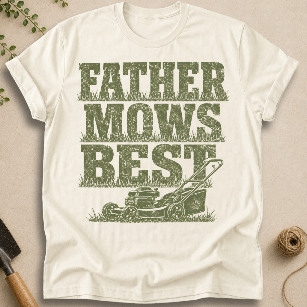 Father Mows Best T-Shirt