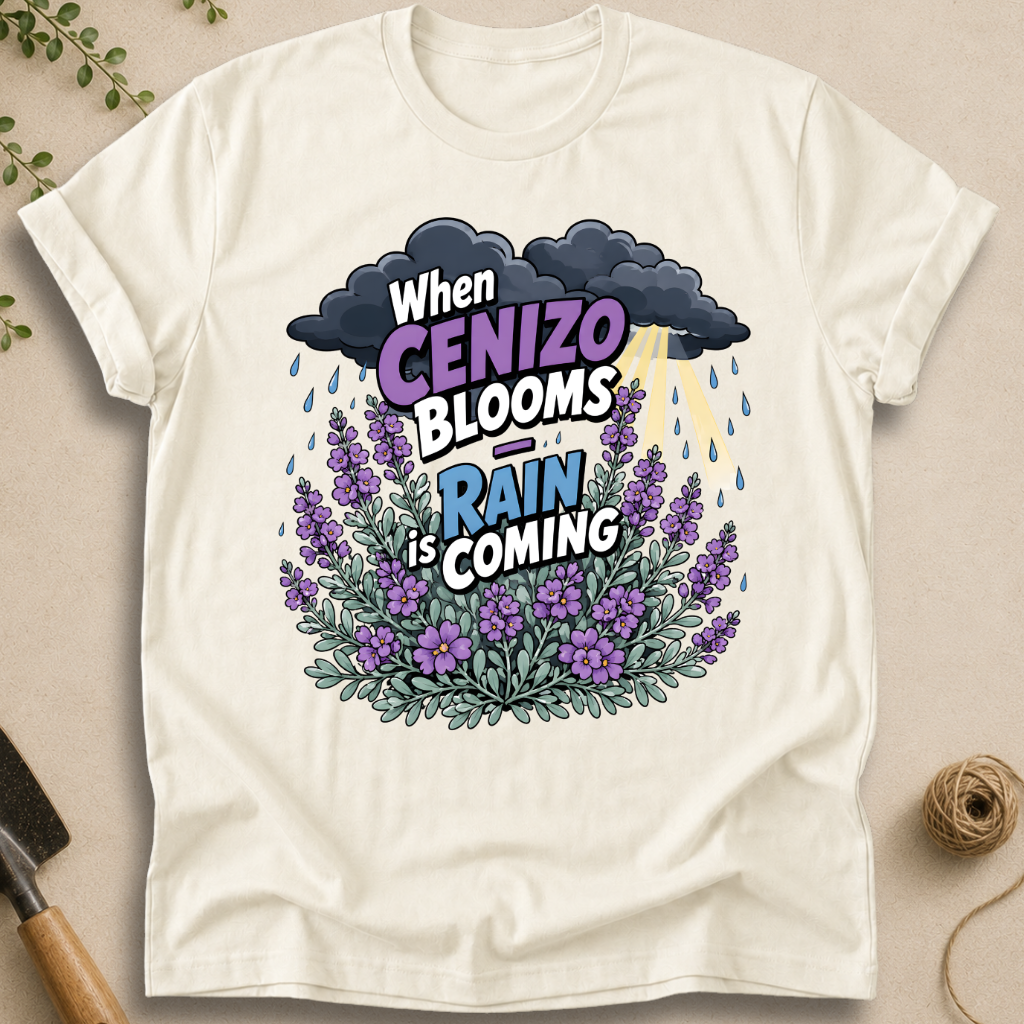 When Cenizo Blooms Rain Is Coming T-Shirt