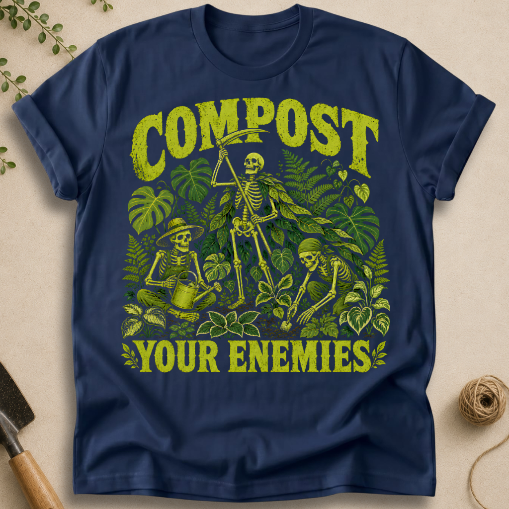 Compost Your Enemies Skeleton T-Shirt