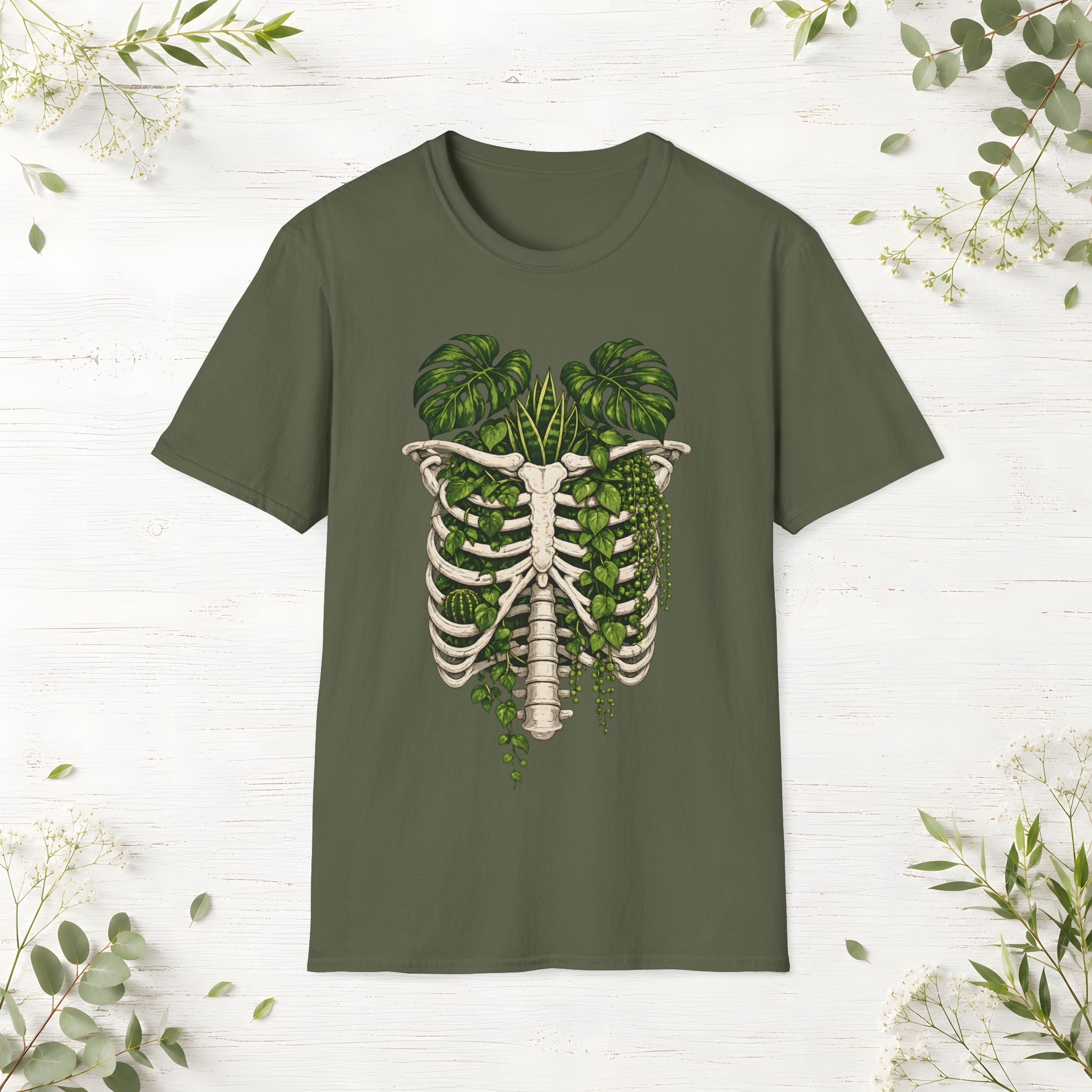 Plant Lungs Skeleton T-Shirt